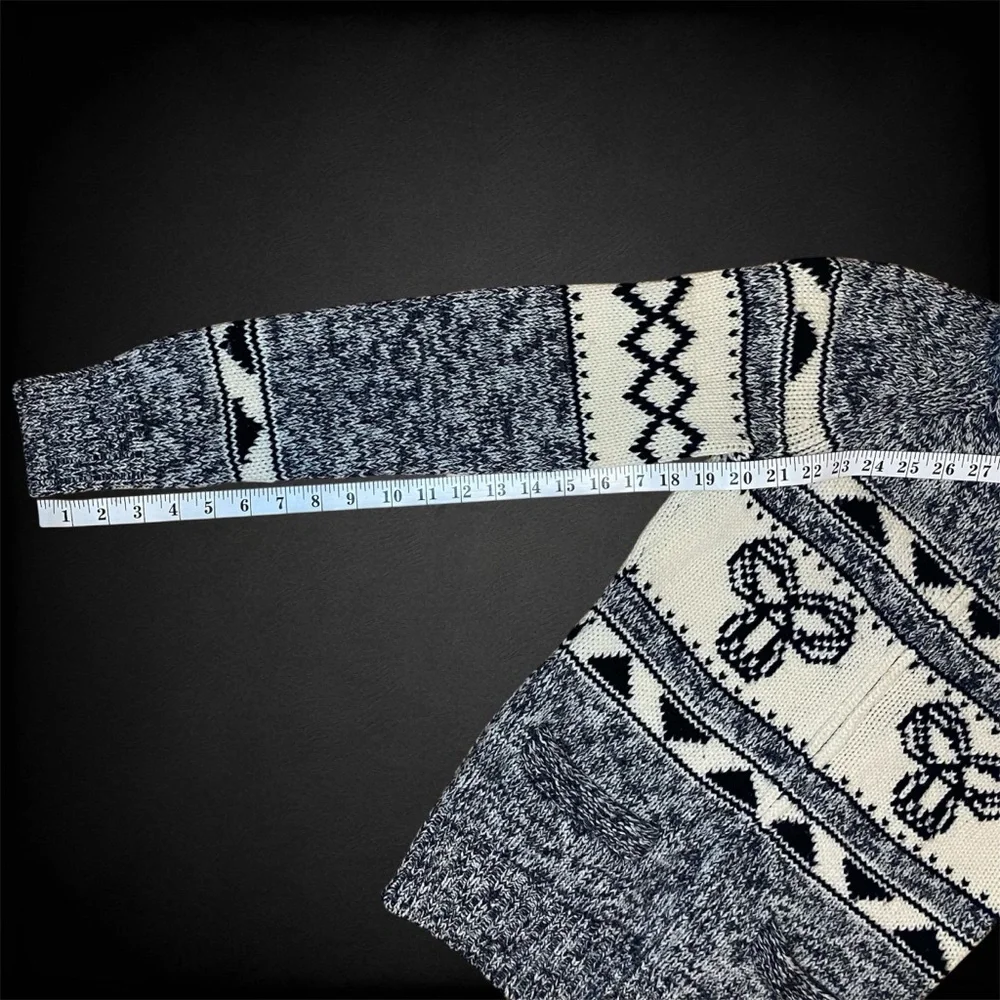 TNA Grey Lambswool Zip Up Sweater - Picture 9 of 9